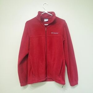 Columbia Full-Zip Fleece Red Size Small